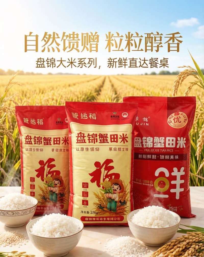 盘锦河蟹大米🍚产地直供🌾优质大米10kg/25kg