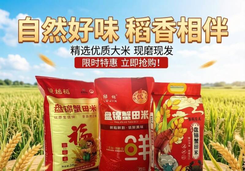 盘锦河蟹大米🍚产地直供🌾优质大米10kg/25kg