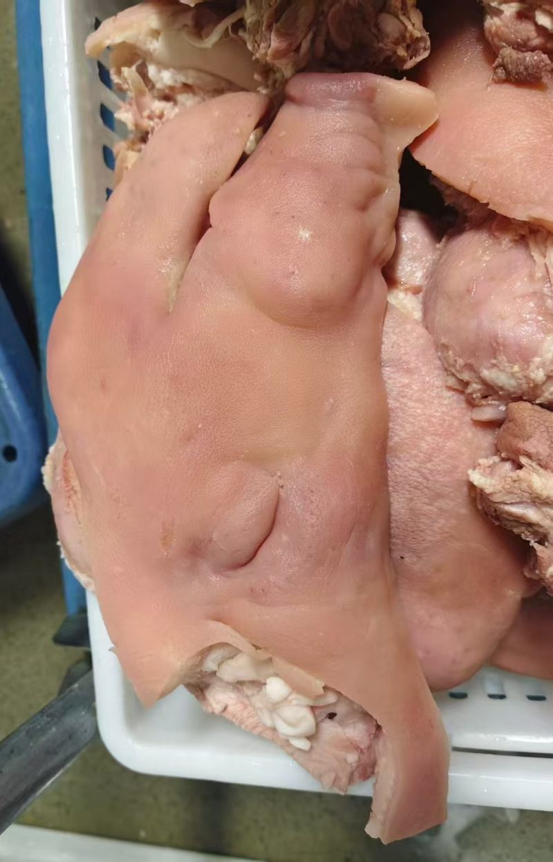 纯国产猪头肉无毛纯干货