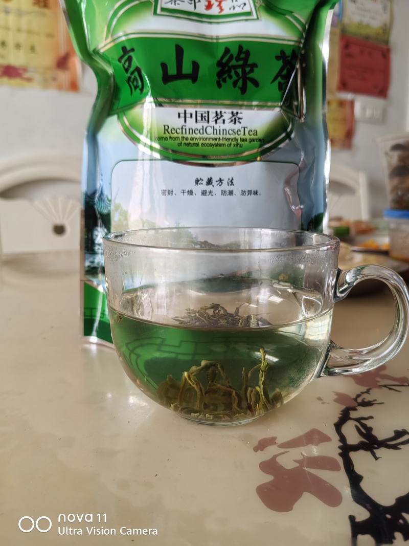 家乡高山绿茶，纯手工做的