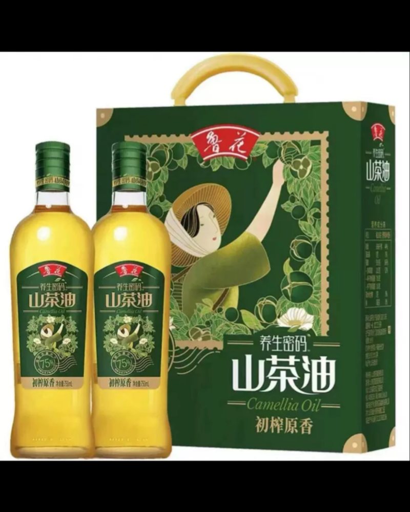 山茶油750ml×2瓶礼盒送礼