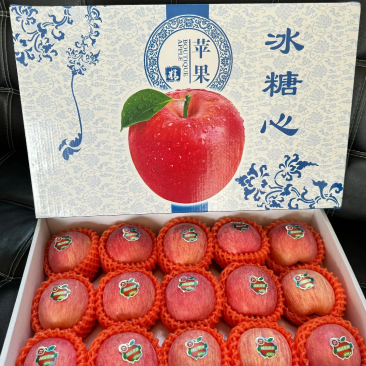 山东文登红富士苹果(条纹)85-95礼品盒8-10斤