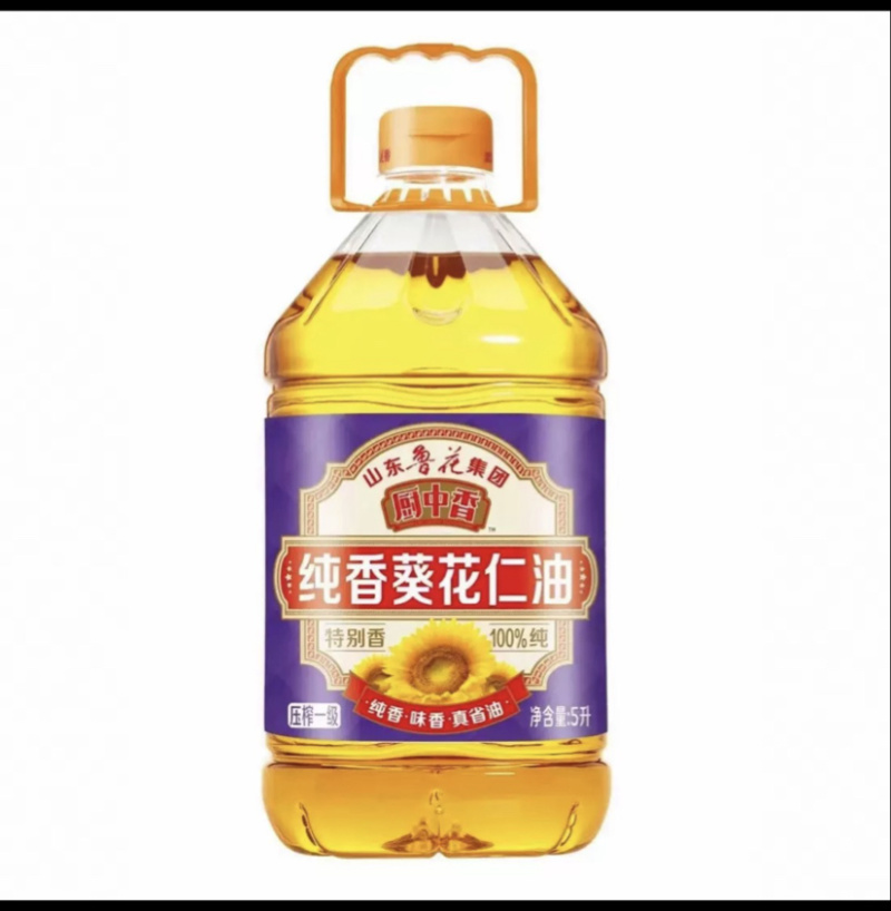 鲁花葵花仁油5L纯香压榨