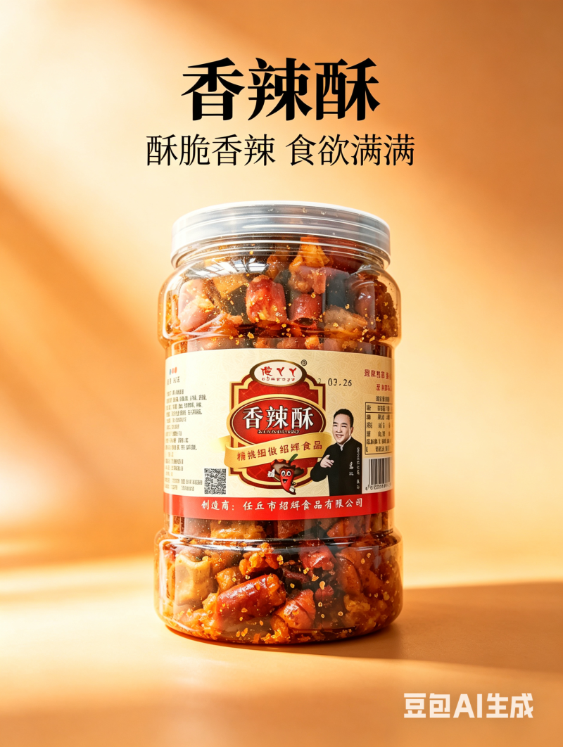 厂家直供香辣酥芝麻辣椒酥脆餐饮摆摊电商供货，一件10个装