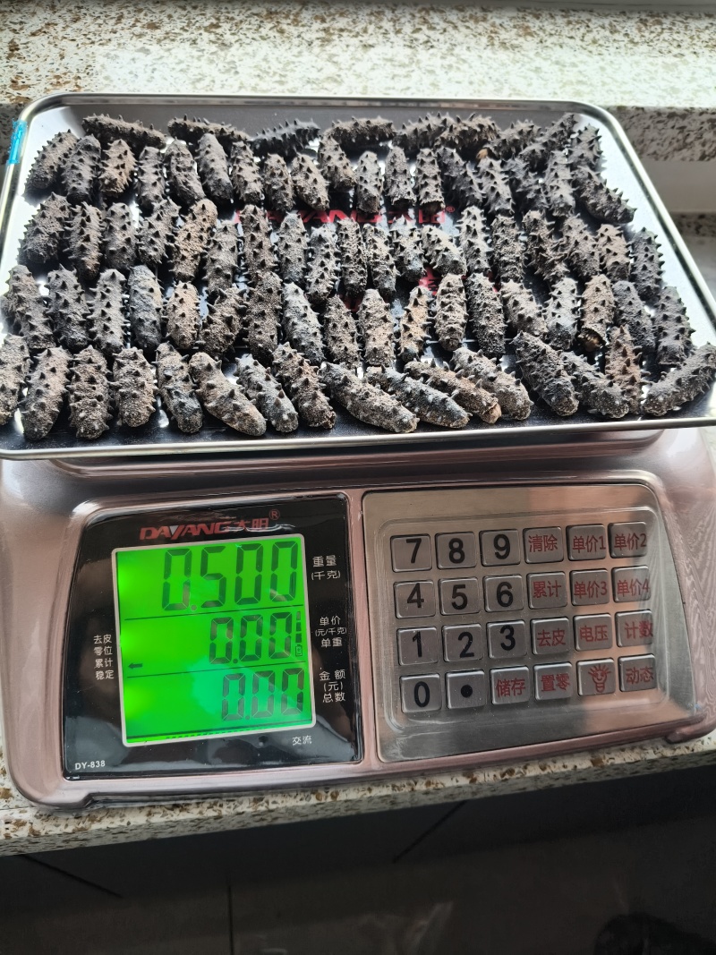 野生海参淡干，120到200头
