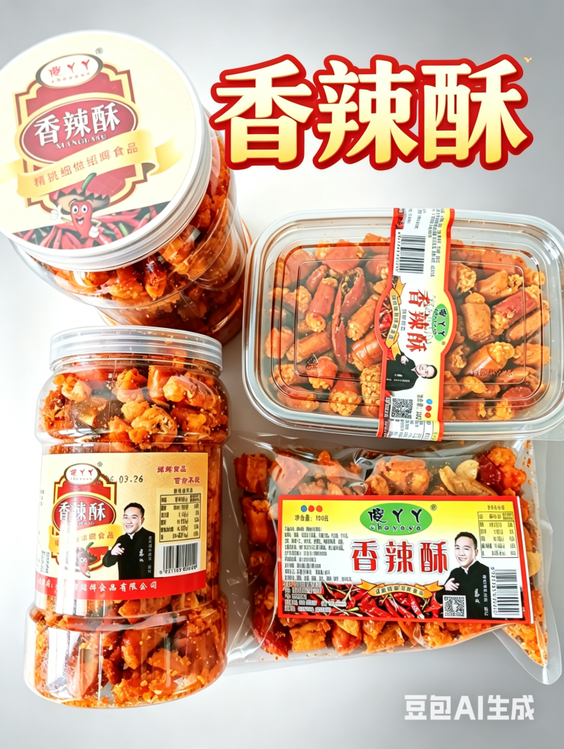 香辣酥！一口嘎嘣脆，香辣够味！裹满花生芝麻，追剧下酒必备，