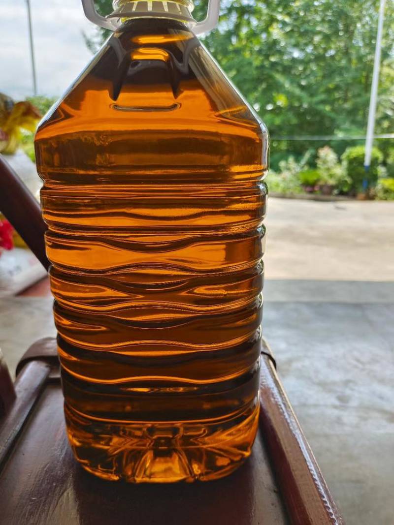 恩施菜籽油自己压榨纯手工制作