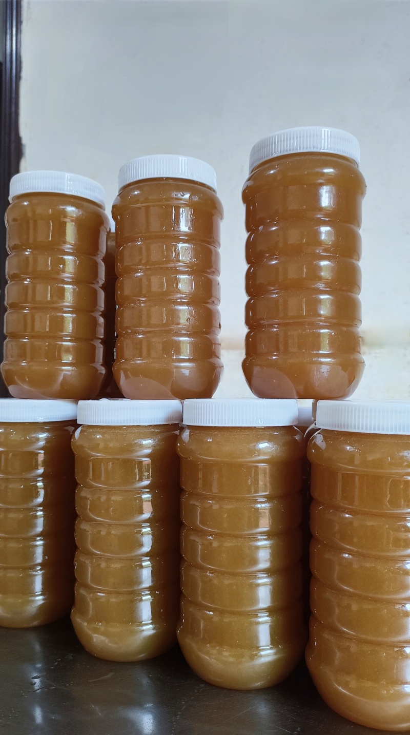自己家天然土蜂蜜，不喂糖。有70瓶左右。每瓶1kg