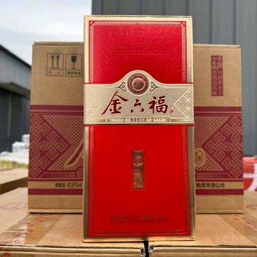 金六福40.8度，一箱6瓶，
