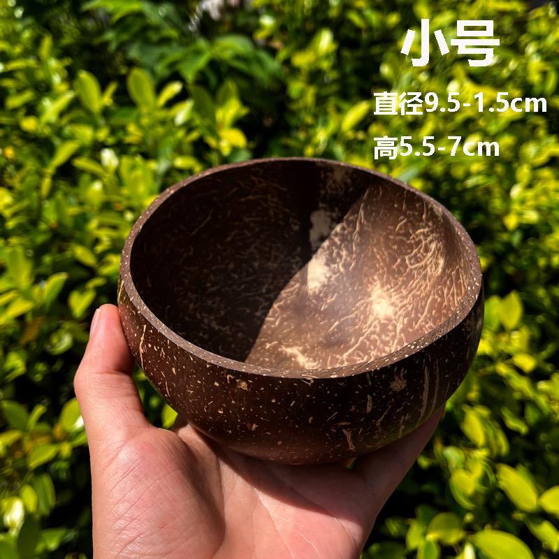 纯手工制作的椰壳碗，***，***