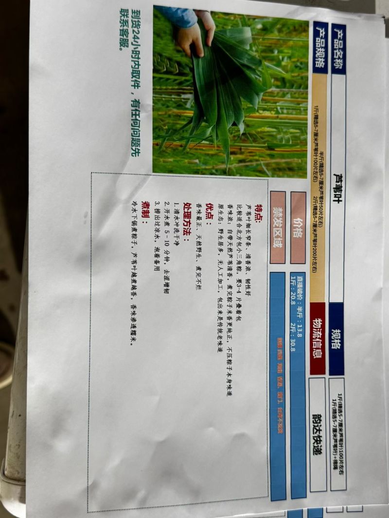 电商一件代发粽叶