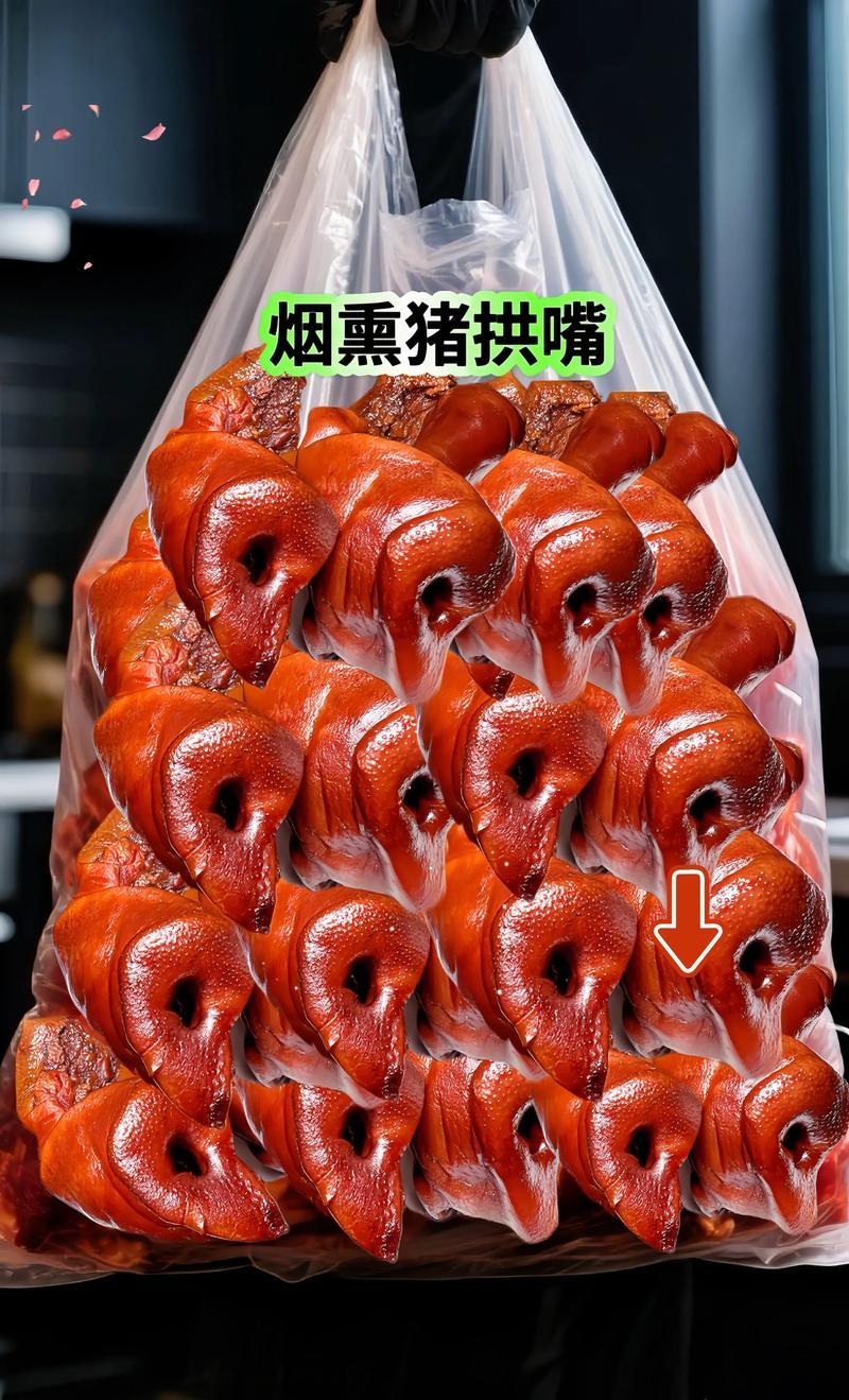 烟熏猪拱嘴，开袋解冻直接食用可炒，可凉拌，真空包装很好用
