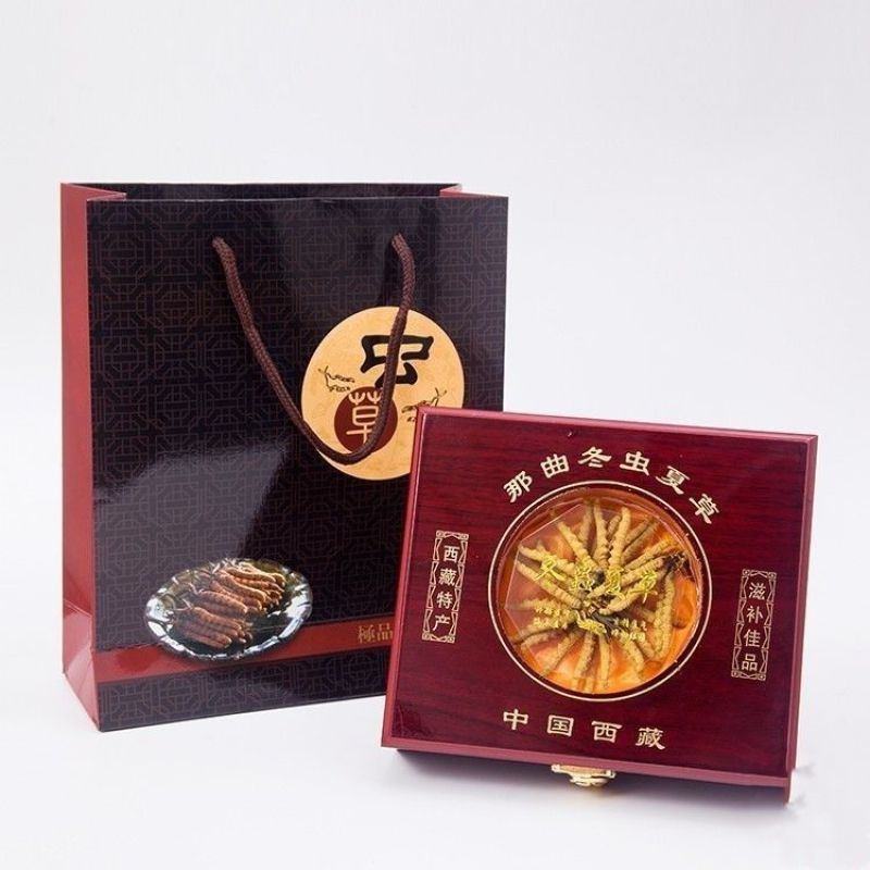 西藏冬虫夏草干货正宗精选虫草整条礼盒装一件批发包邮