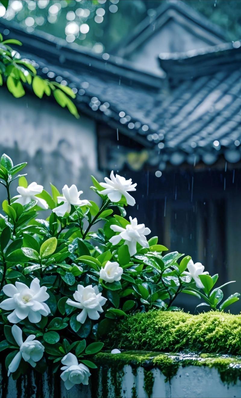 纯野生的桅子花