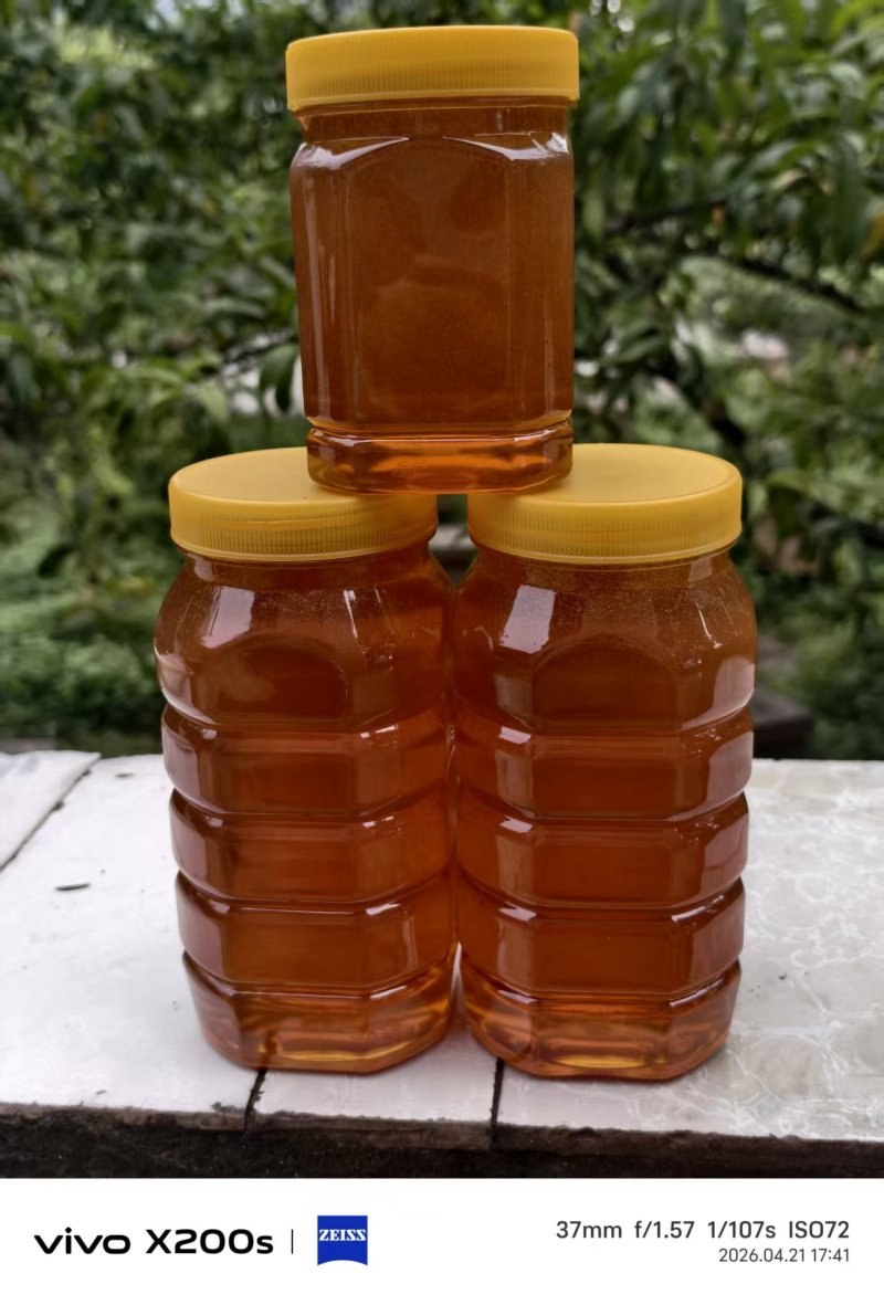 ***土蜂蜜，百花蜜，假一赔十！自家养的蜂，金黄透亮，