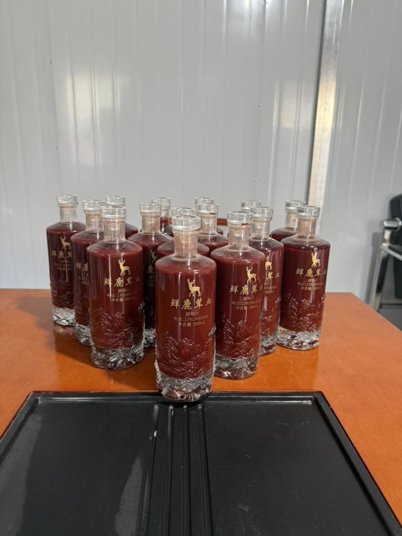 纯梅花鹿鹿产品大全新鲜梅花鹿鹿茸鹿茸血酒梅花鹿
