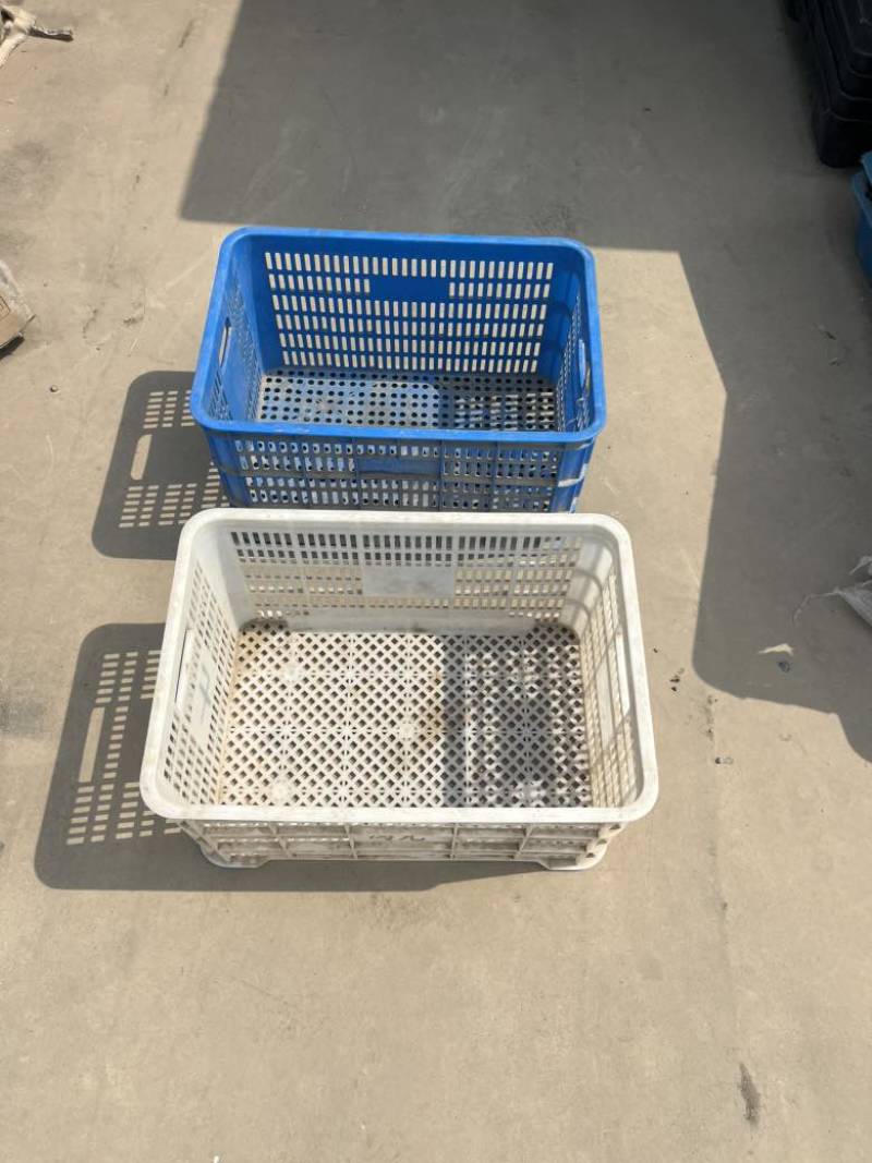 出售二手塑料筐折叠筐错位筐套叠筐直角筐各种尺寸蔬菜筐水果筐