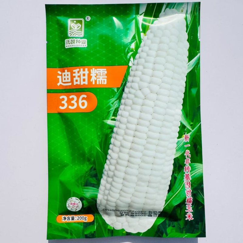 迪甜糯336玉米种子矮杆早熟大棒鲜食非转基因白色甜加糯玉米种