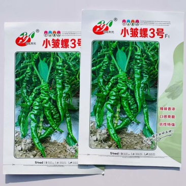 辣椒种子小皱螺3号早熟杂交一代螺丝椒种籽农家春秋播香辣辣椒孑