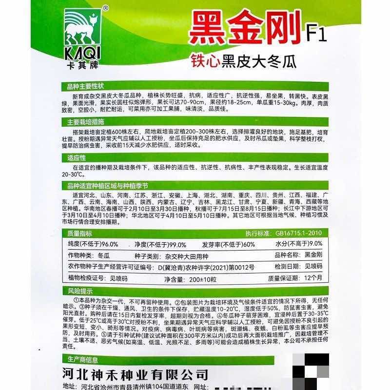 桂蔬7号杂交黑皮冬瓜种子长圆筒炮弹形冬瓜种籽春秋播种蔬菜种子