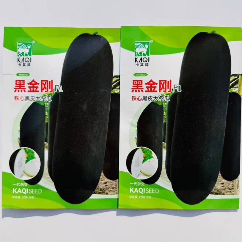 桂蔬7号杂交黑皮冬瓜种子长圆筒炮弹形冬瓜种籽春秋播种蔬菜种子