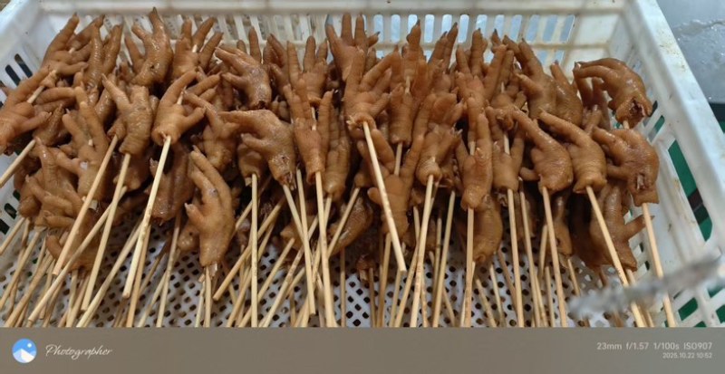 卤鸡爪熟食凤爪开袋即食烧烤串串批发火锅食材全国发货60克
