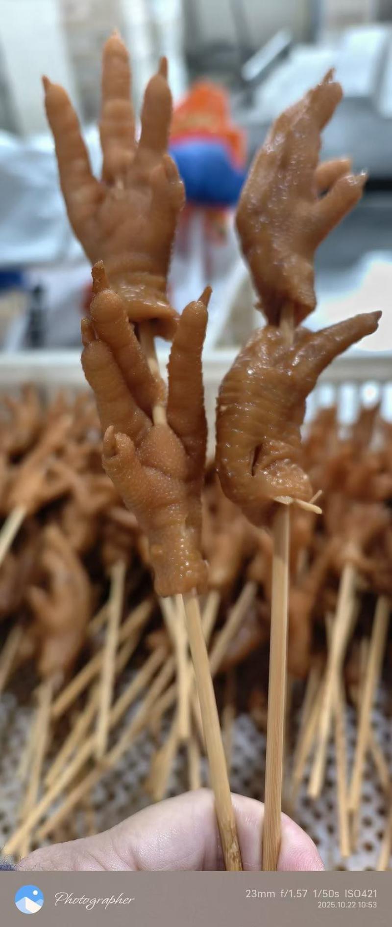卤鸡爪熟食凤爪开袋即食烧烤串串批发火锅食材全国发货60克