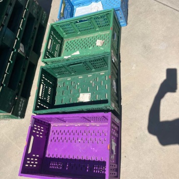 出售二手塑料筐蔬菜筐水果筐周转筐塑料折叠筐也可以回收塑料筐