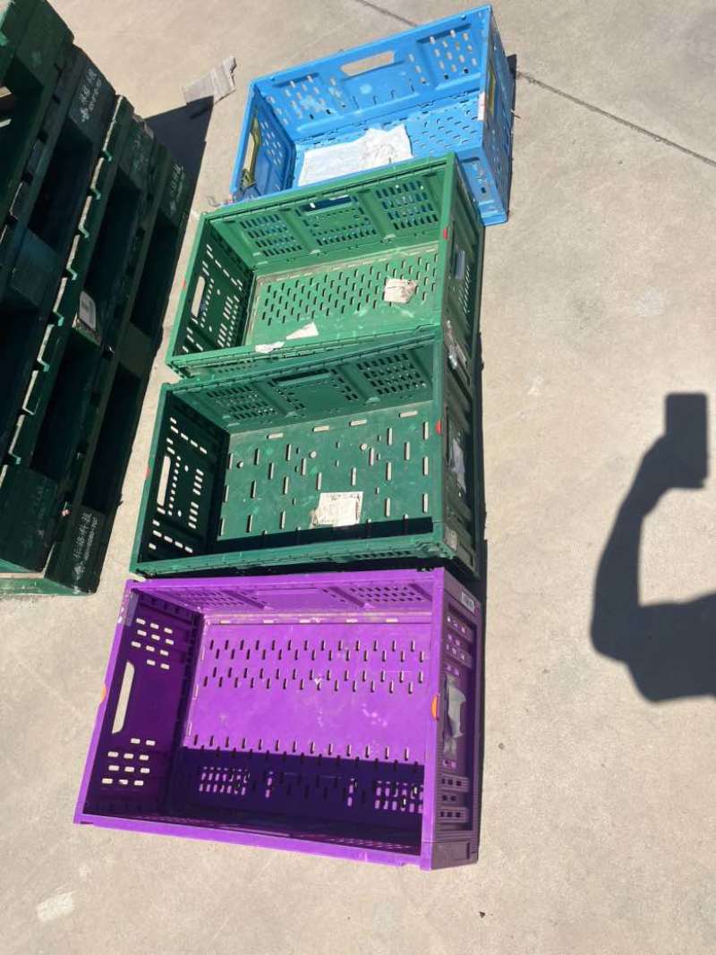 出售二手塑料筐蔬菜筐水果筐周转筐塑料折叠筐也可以回收塑料筐