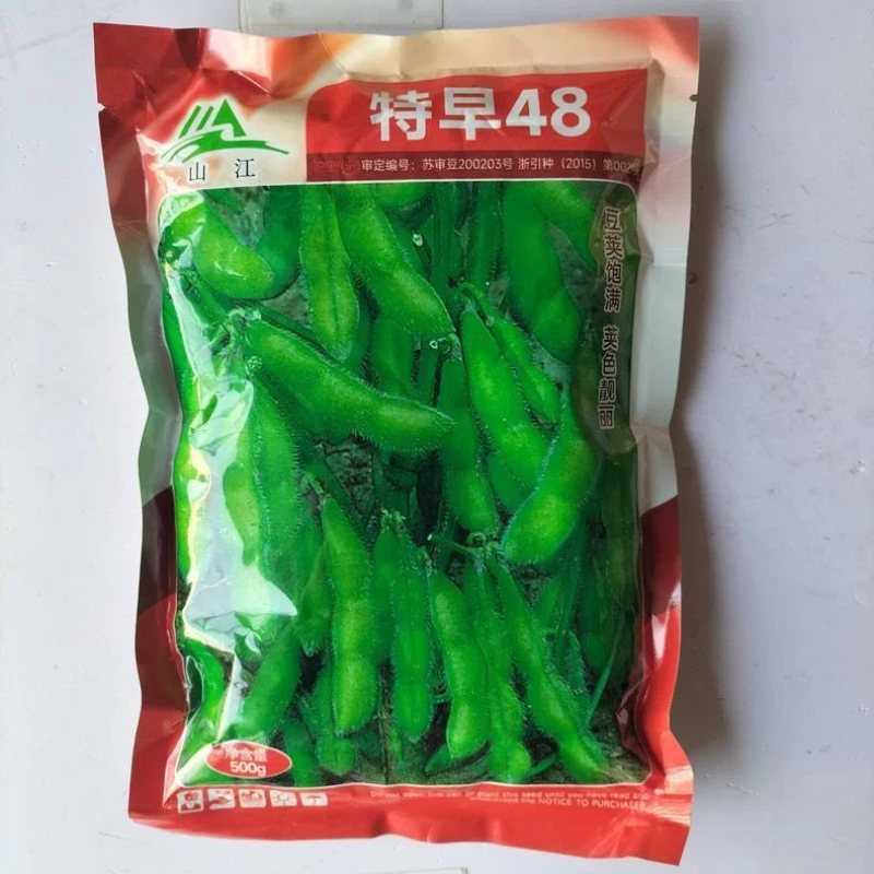 特早48毛豆种子早熟高产抗病菜用青豆菜种子春季蔬菜种子大豆种