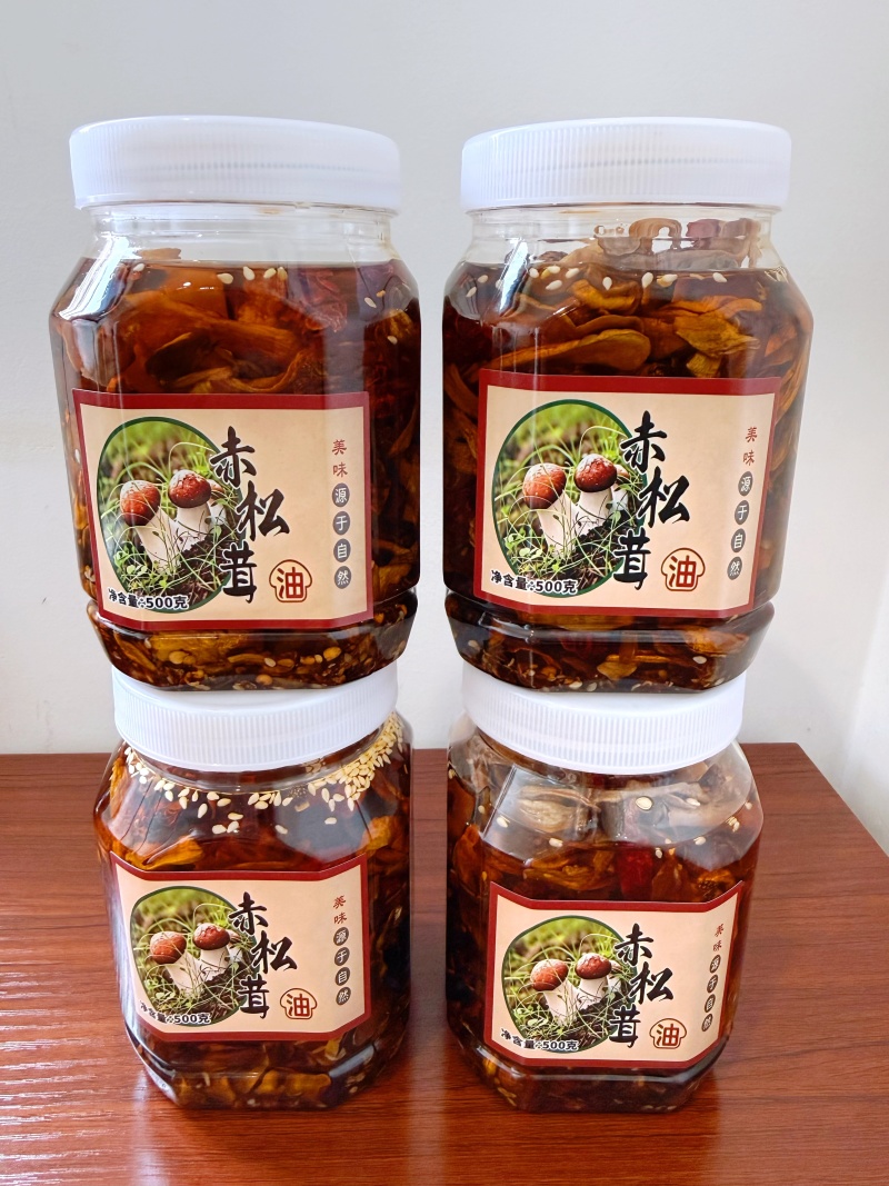 500克装纯手工制作赤松茸油