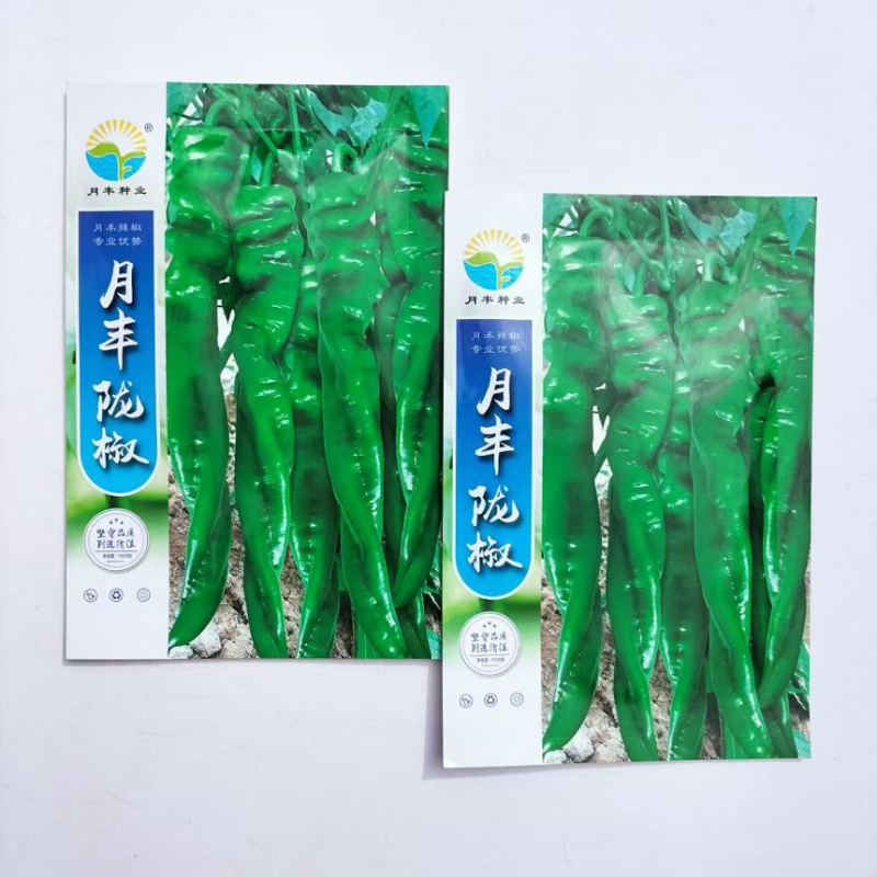 江西月丰陇椒种子早中熟一大杂交中辣螺丝椒果皮绿辣椒种籽春秋播
