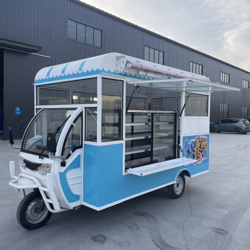 多功能流动餐车，三轮四轮鸥翼门，支持来图定制，送货上门