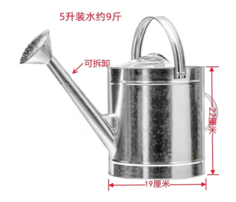 洒水壶镀锌防锈防漏加厚大容量浇花浇菜花洒壶洒水喷水家用浇水桶