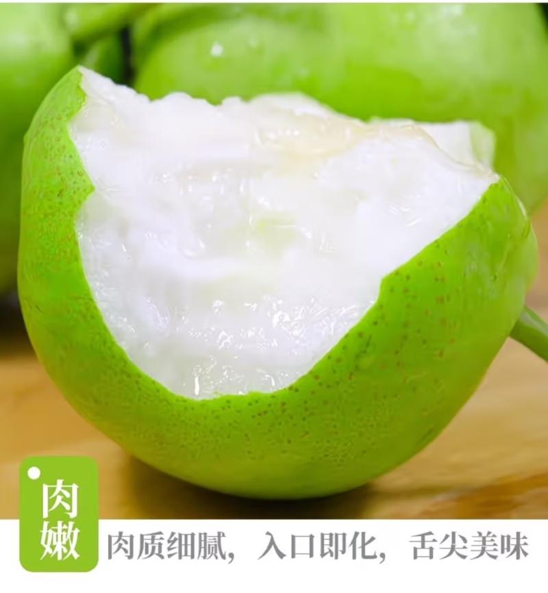 甘肃景泰条山早酥梨高原现摘脆甜多汁新鲜梨子