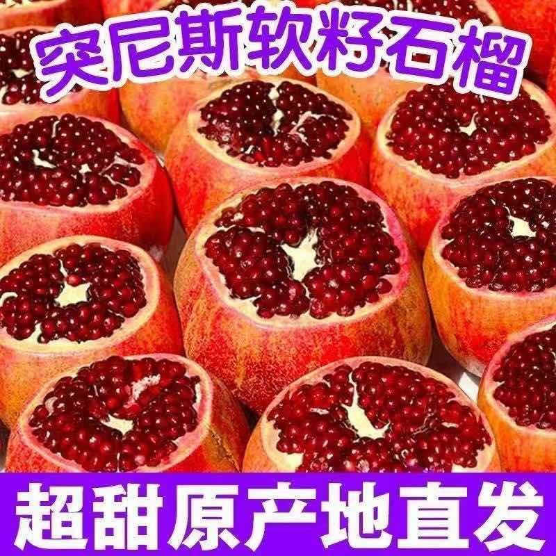 突尼斯软籽石榴，市场果，精品商超果，榨汁工厂果，电商一件代发