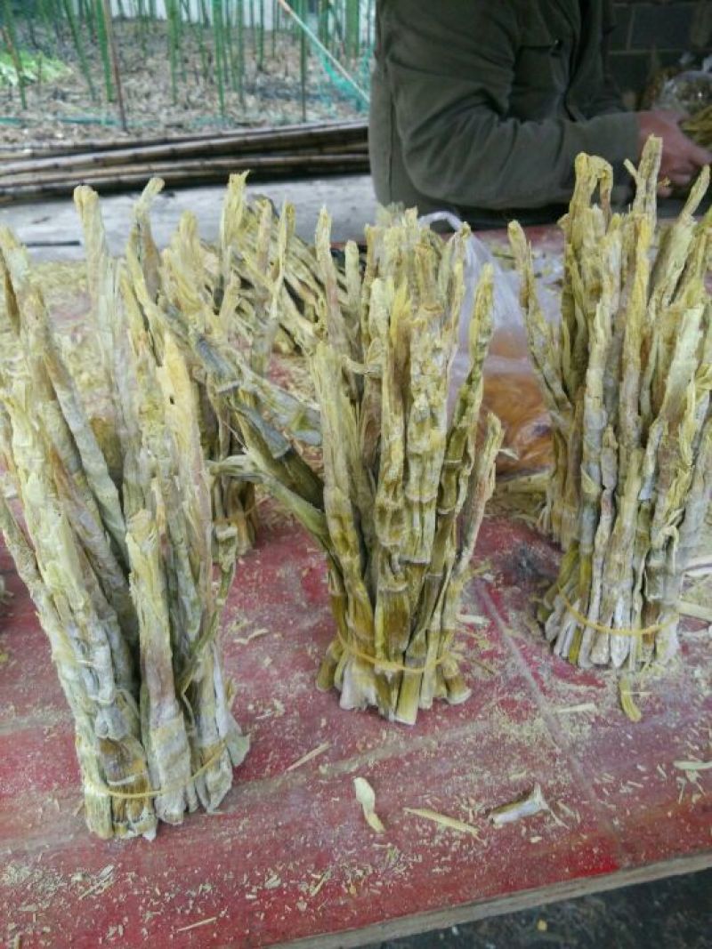 雷笋干细中号大号野笋干8-9成干嫩笋尖淡直尖