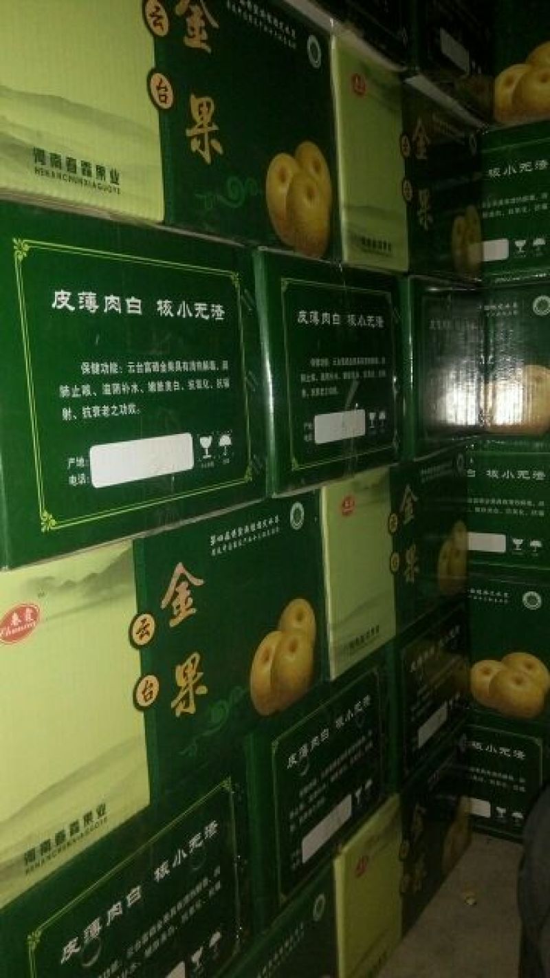 沙澧特晚秋黄梨450~500g纸箱