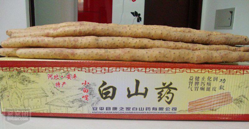 小白嘴白山药2~3厘米特级50~70厘米