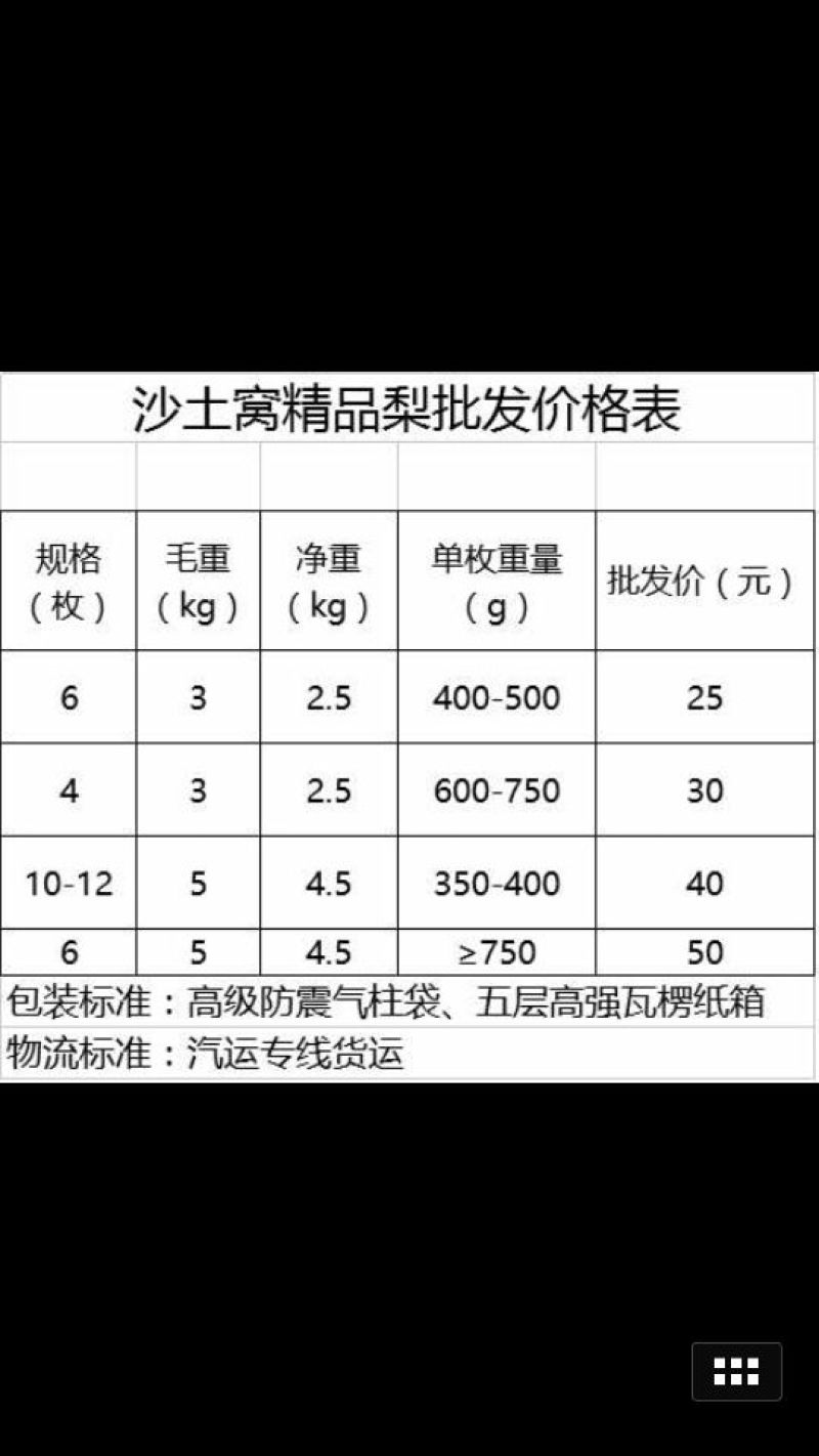 丰水梨400~450g纸箱