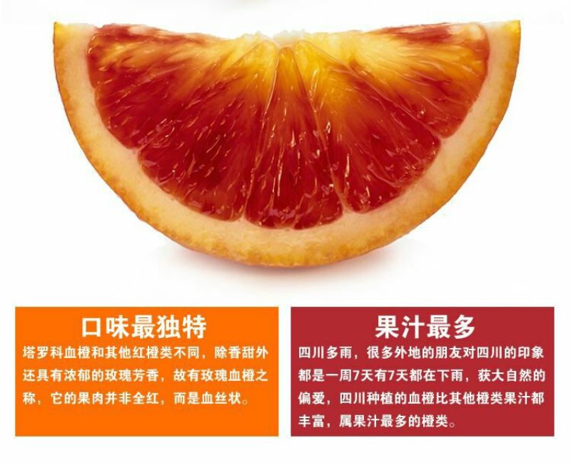 四川资中塔罗科血橙#皮薄汁多入口化渣，对接电商批发档口