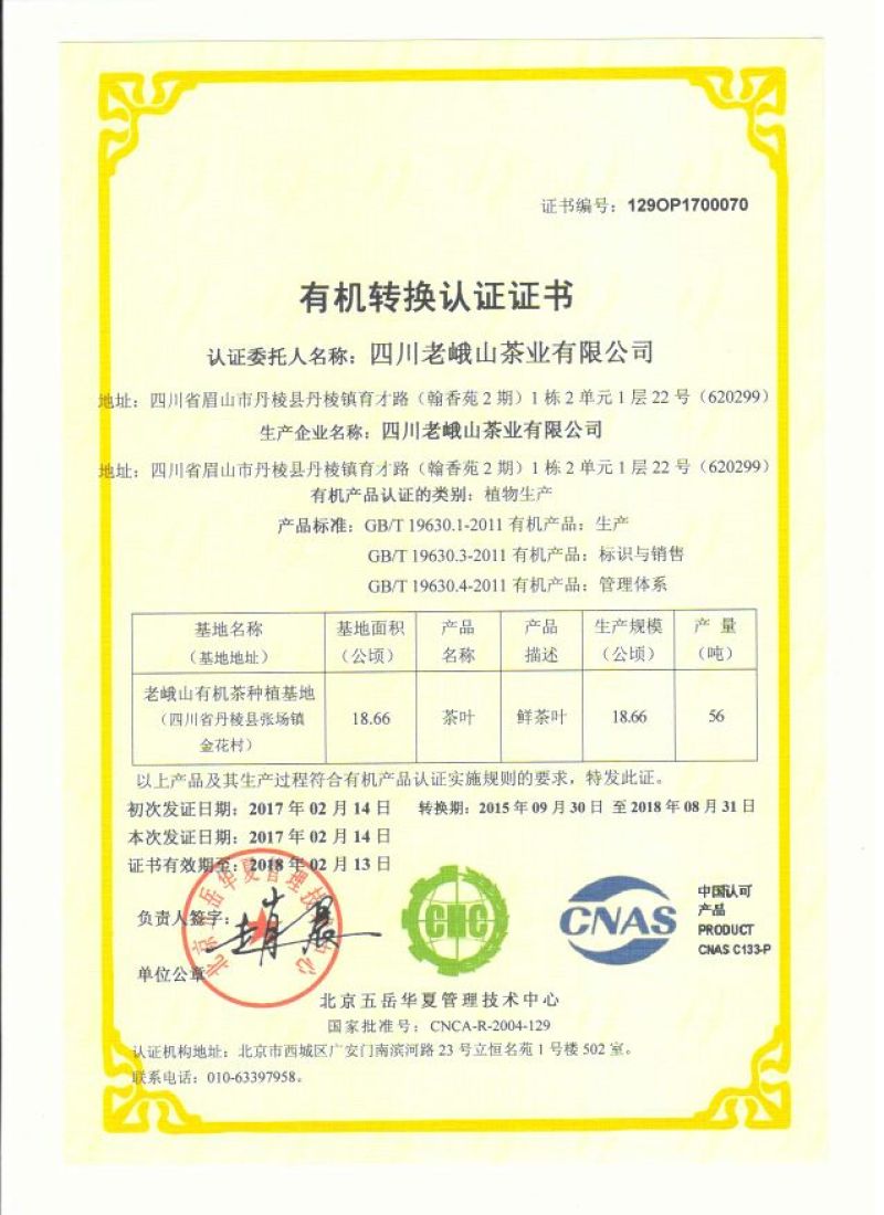 川茶一级