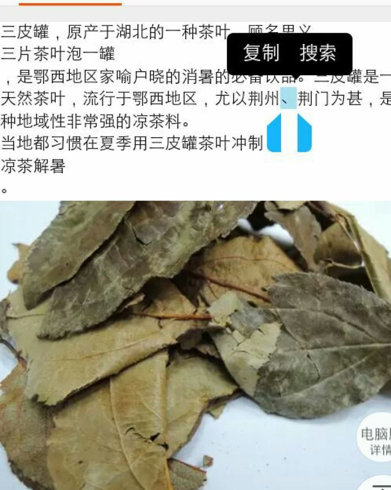 三匹罐山茶叶海棠茶茶叶自然晒干