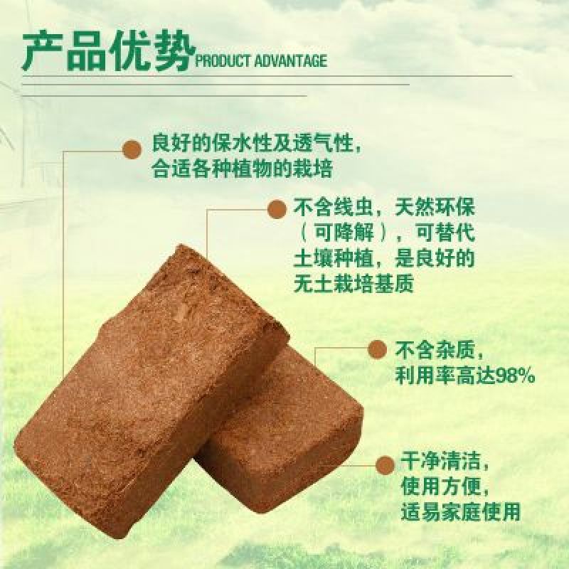 育苗基质椰砖线上交易椰砖多肉养花种菜育苗专用