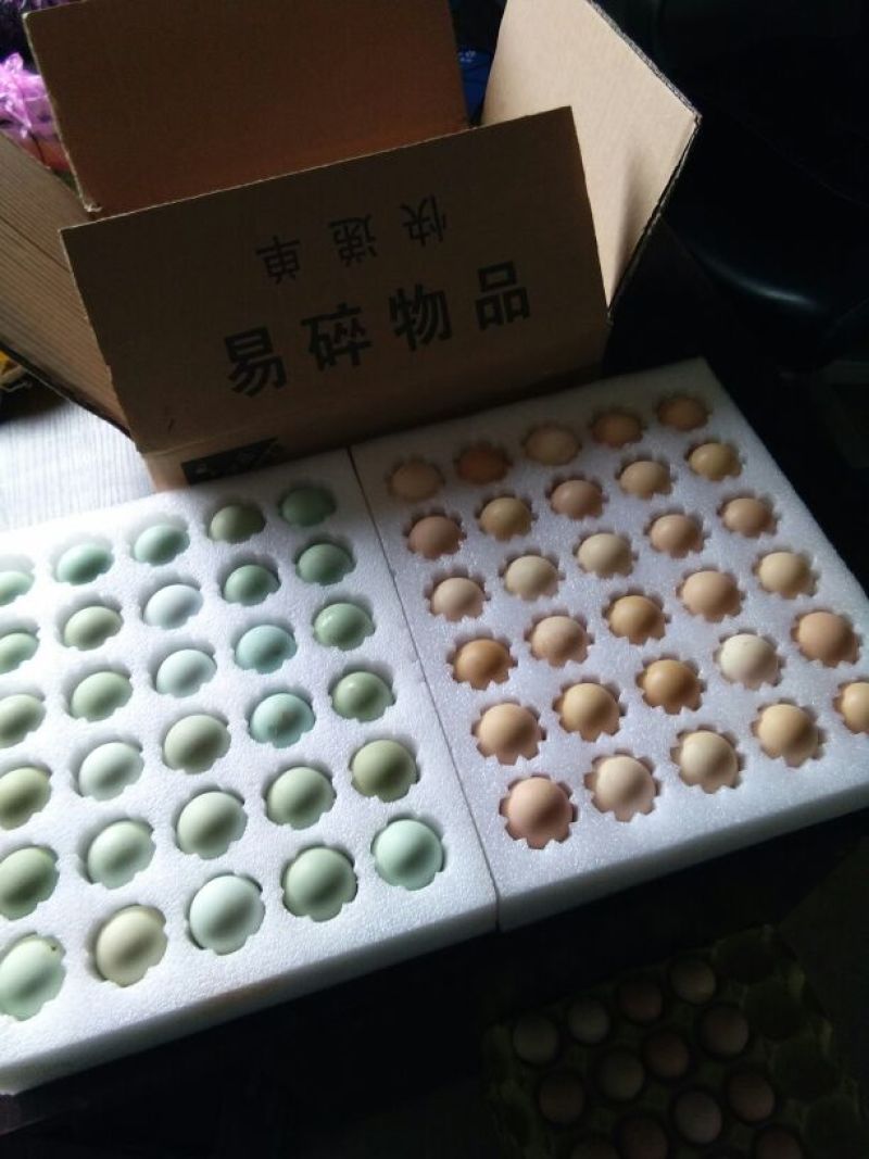 纯散养土鸡蛋粉蛋绿壳蛋