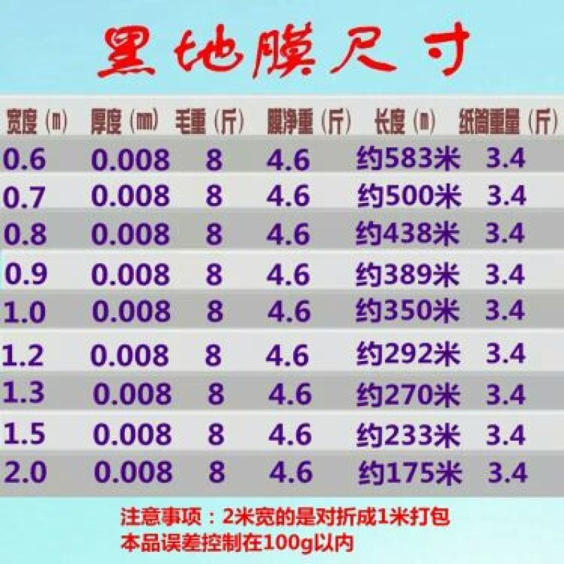 地膜黑色