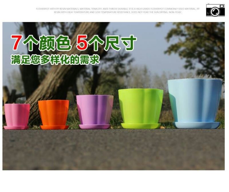花盆加厚塑料种花种菜花瓣仿陶瓷花盆厂价直销
