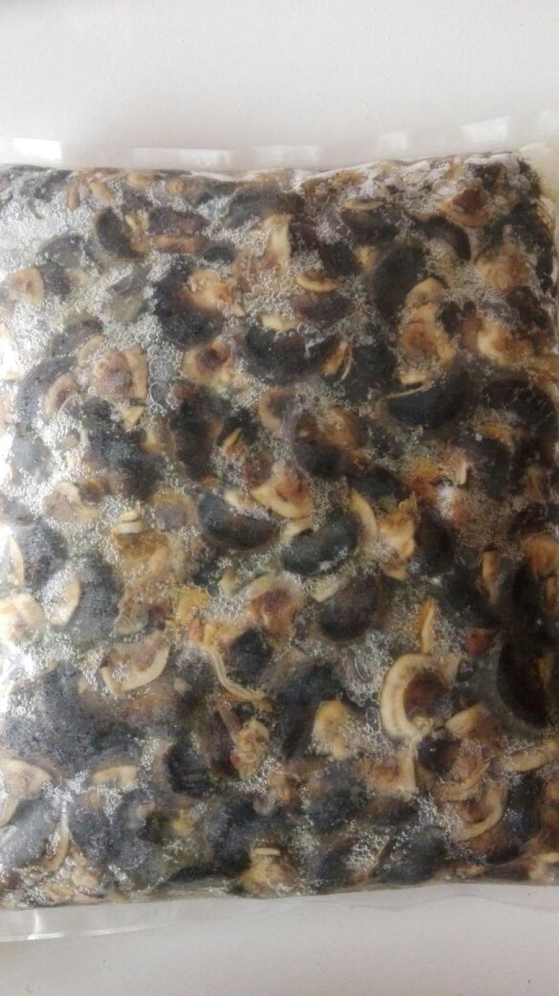 天然绿色褐云玛瑙黑蜗牛肉