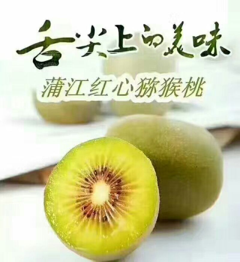 红阳红心猕猴桃90克以上不封顶5.5元一斤