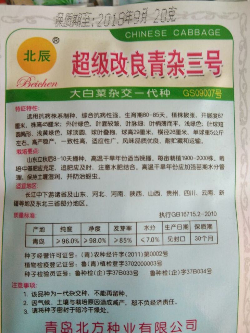 大白菜种子